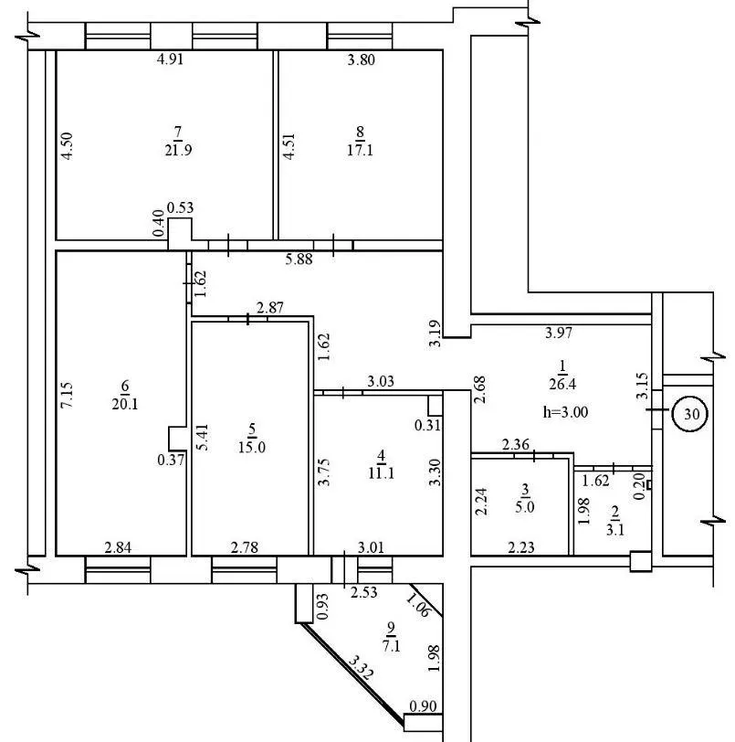 вул. Гайок, 224б — 128.8 м²