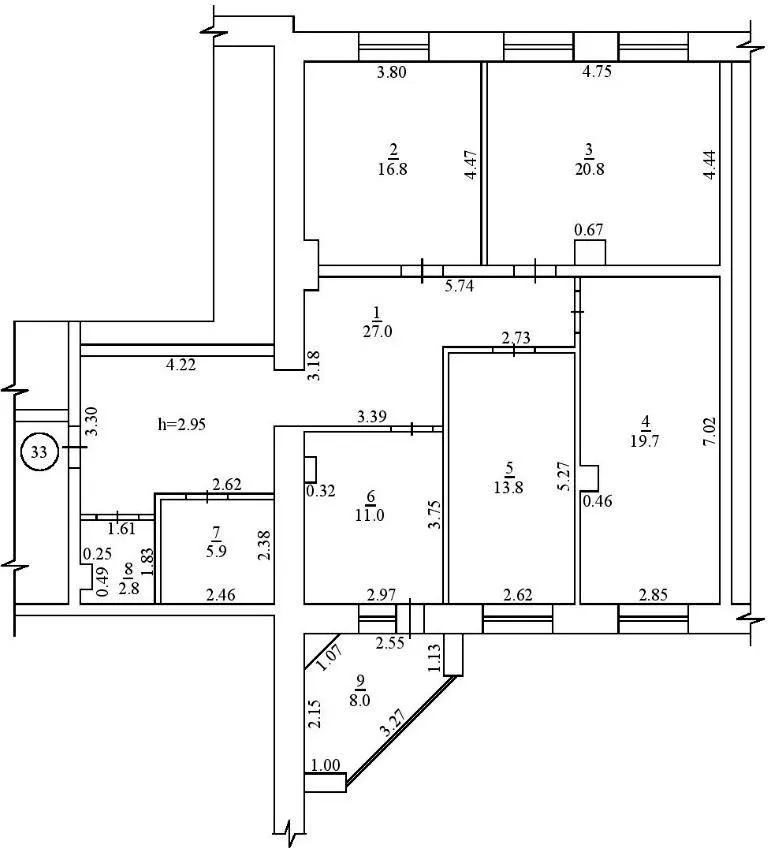 вул. Гайок, 224б — 125.8 м²