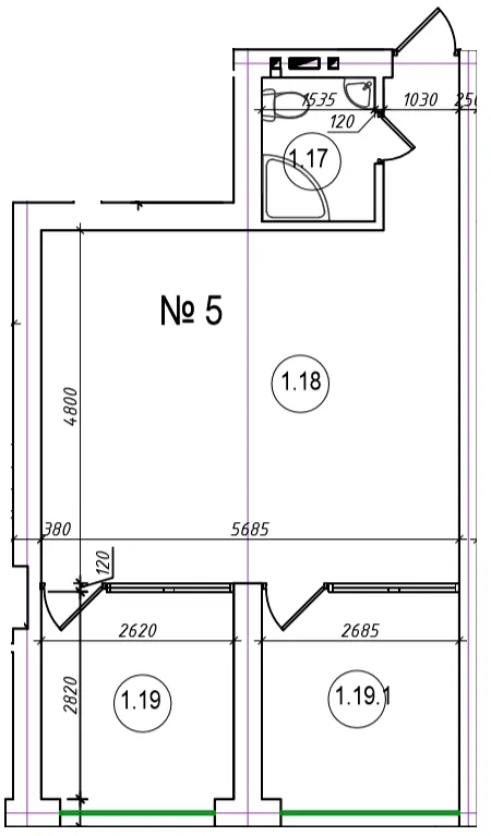 GRAND FAMILY APARTMENTS — 49.1 м²