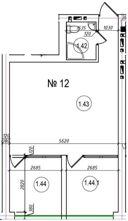 GRAND FAMILY APARTMENTS — 49.1 м²