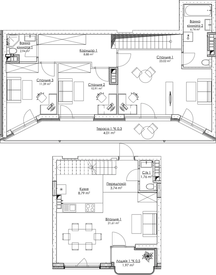 ЖК O2 Residence — 105.8 м²