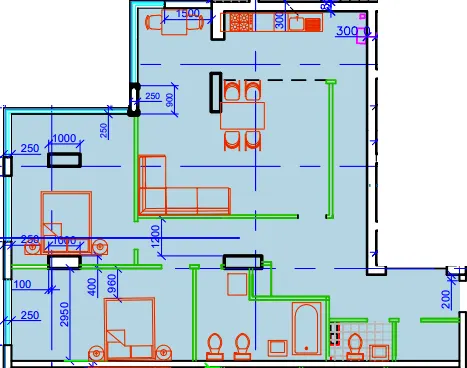 ЖК Central Park — 121 м²