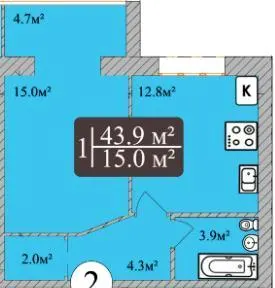 ЖК Dream Park — 43.9 м²