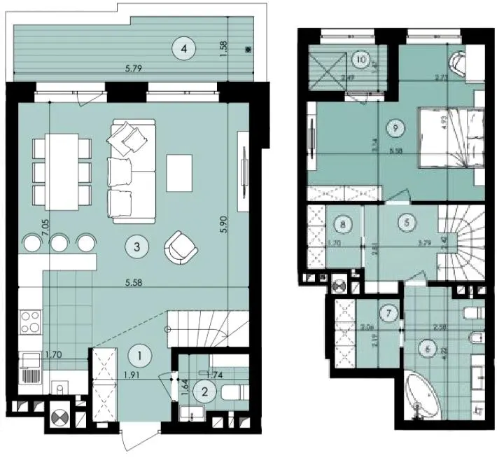ЖК Парк Арена — 89.2 м²