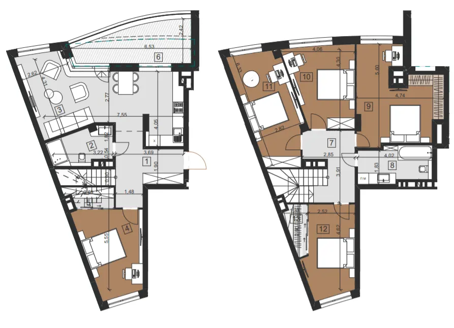 ЖК Парус City — 174.6 м²