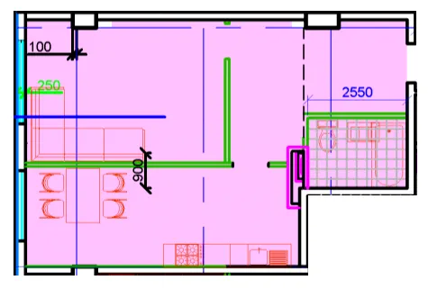 ЖК Central Park — 54.7 м²