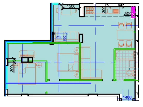 ЖК Central Park — 75.5 м²