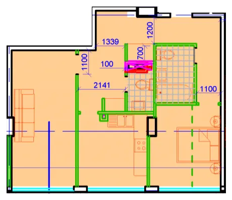 ЖК Central Park — 68.2 м²