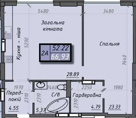 ЖК Iceberg — 66.9 м²