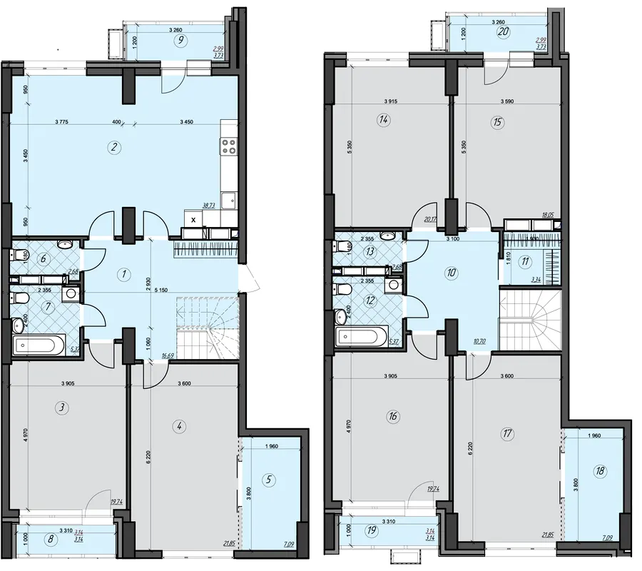 ЖК CRYSTAL RESIDENCE — 233.4 м²