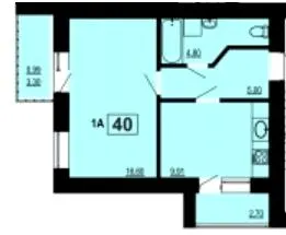 вул. Галицька — 40 м²