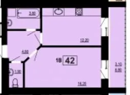 вул. Галицька — 42 м²