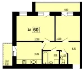 вул. Галицька — 60 м²