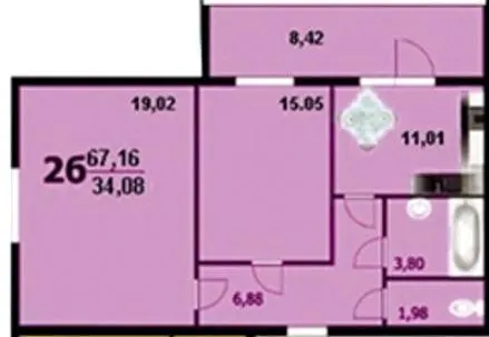 ЖК Європейський — 67.2 м²