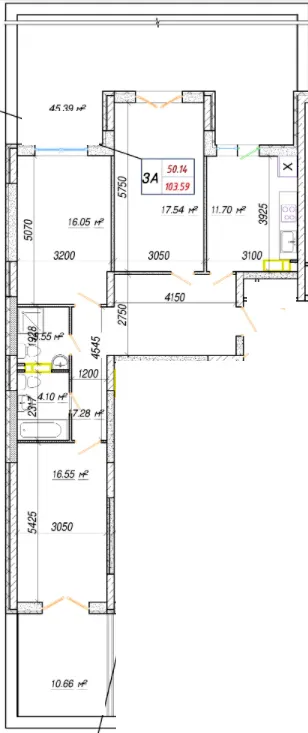 ЖК Вудстория — 102.1 м²