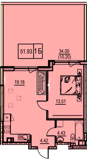 ЖК Manhattan — 51.8 м²