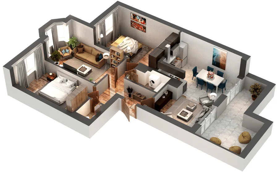 3-комнатная квартира, 97 м², бул. Леоніда Бірюкова, 2а, Буча — фото 1