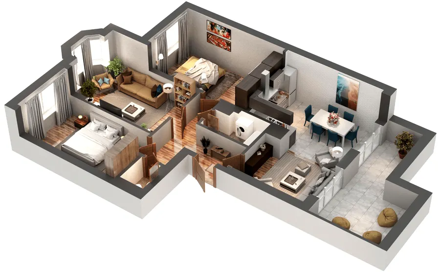 ЖК Гранд Бурже — 96.5 м²