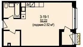 ЖК DeLight Hall — 52.2 м²