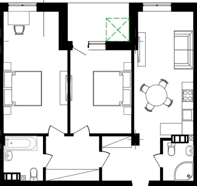 вул. Пирятинська, 6Б — 78.2 м²