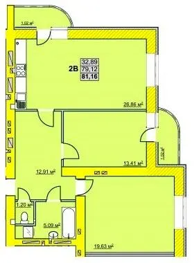 вул. Успенсько-Троїцька, 72/8 — 81.2 м²