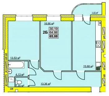 вул. Успенсько-Троїцька, 72/8 — 65.9 м²