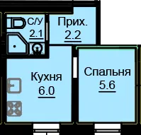 ЖК на Будівельному — 15.9 м²