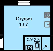 ЖК на Будівельному — 16.5 м²