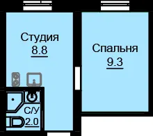 ЖК на Будівельному — 20.1 м²
