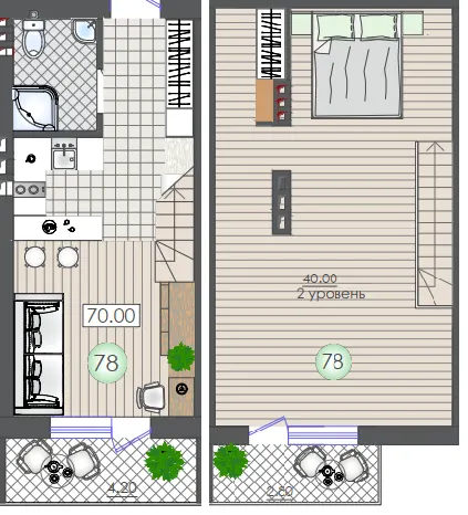 ЖК Smart House — 70 м²