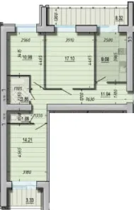 ЖК Craft House — 79.4 м²