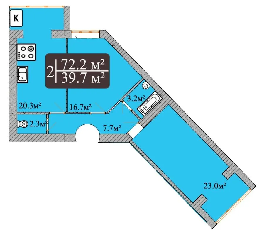 ЖК Dream Park — 72.2 м²