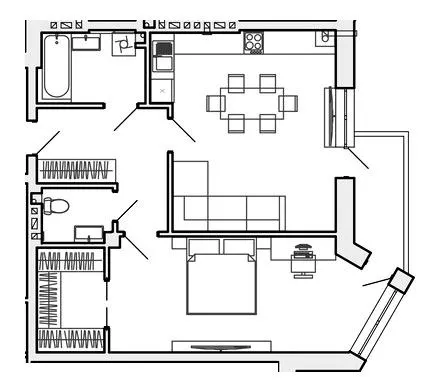вул. Коновальця — 64.2 м²