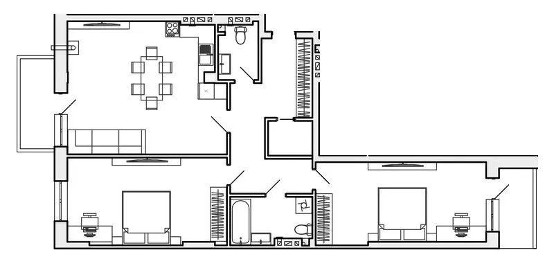 вул. Коновальця — 93.4 м²