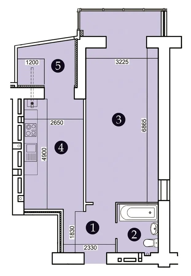 ЖК Олександрівський 2 — 53.6 м²
