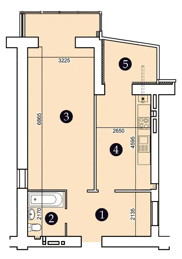 ЖК Олександрівський 2 — 56.8 м²
