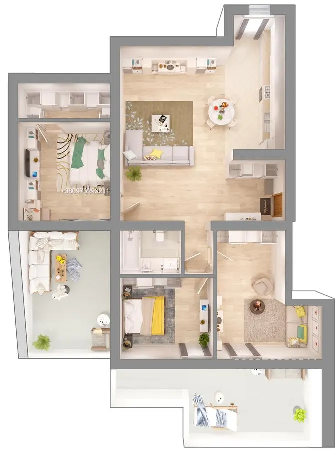 ЖК Князівський — 126.1 м²