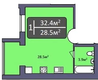 ЖК Північна Мрія — 32 м²