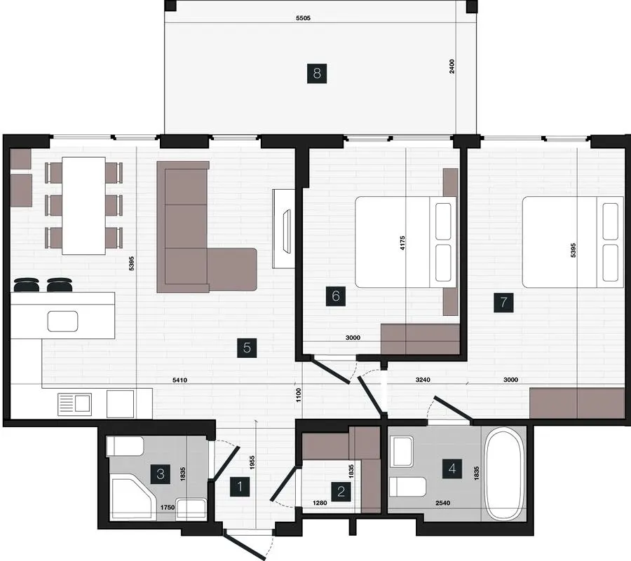 ЖК Zenhouz — 97.8 м²