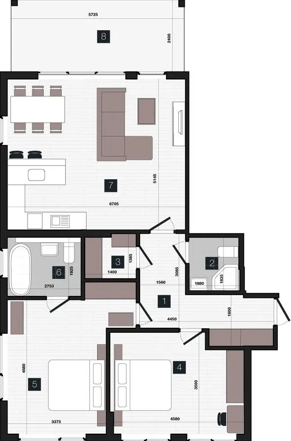 ЖК Zenhouz — 84 м²