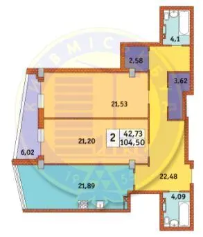 ЖК Costa fontana — 105.9 м²