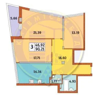 ЖК Costa fontana — 90.2 м²