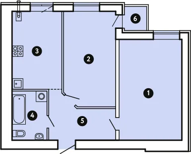 2-кімнатна квартира, 63 м², вул. Петра Сагайдачного, 2, Запоріжжя — фото 1