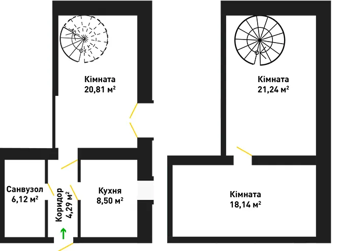 вул. В'ячеслава Чорновола, 30 — 79.1 м²