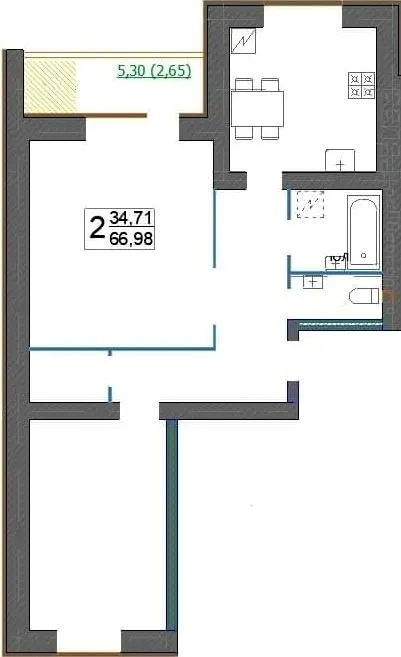 просп. Миру, 63а, б, в — 67 м²