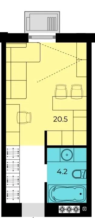 ЖК Мармелад — 24.3 м²