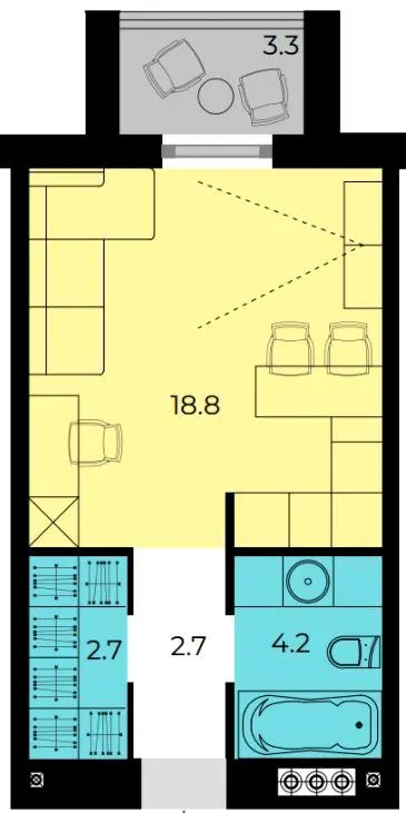 ЖК Мармелад — 30.2 м²