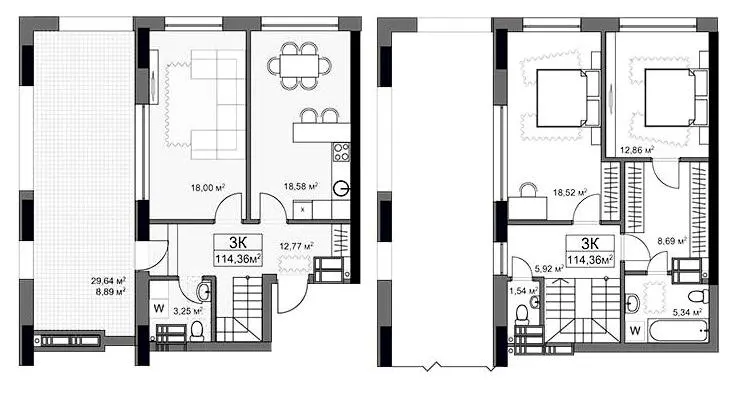 ЖК YARD — 114.4 м²