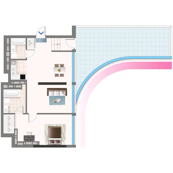 ЖК Oasis — 83.1 м²