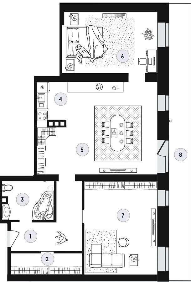 ЖК Club House GREY — 112.4 м²